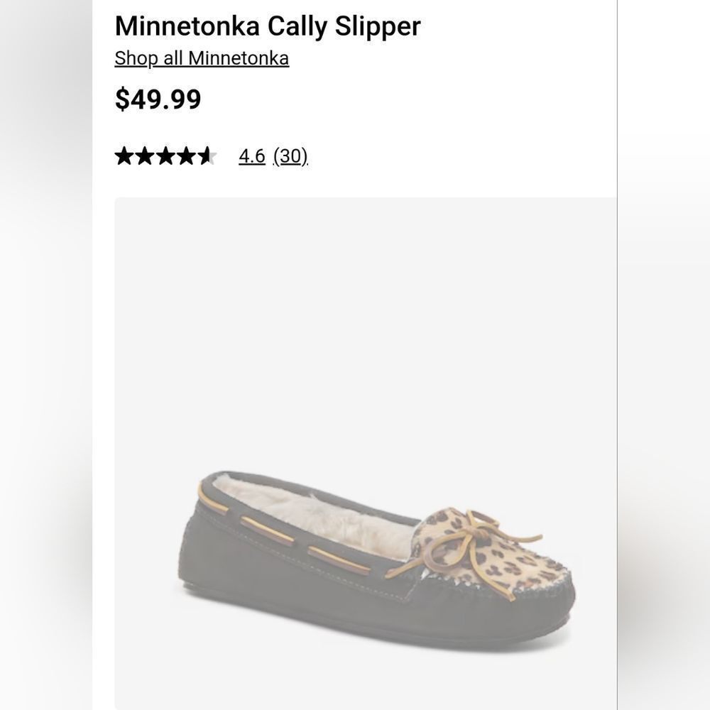 MINNETONKA Leopard Print Cally Slipper - Picture 8 of 8